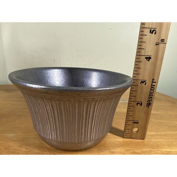 Wilton Pewter Bowl/ Flower Pot 3" Tall x 5" Top Diameter Metal Kitchenware - Picture 9 of 10